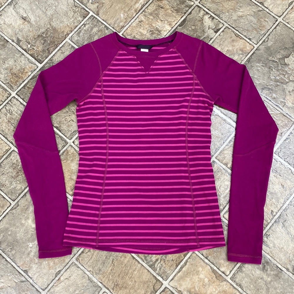 Ivivva By lululemon athletica Long Sleeve Shirt with Thumbholes, Fuchsia